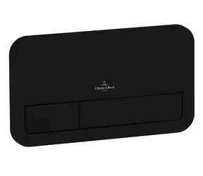 Villeroy & Boch ViConnect - Abdeckplatte E200, Schwarz Matt 