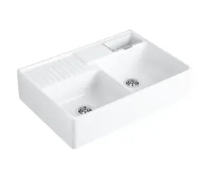 Villeroy & Boch Spülbecken - Keramikspüle 90 x 63 cm, CeramicPlus, Alpinweiß 