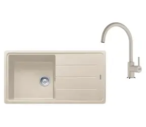 Franke Sets - Küchenset G280SA | Fragranit-Spülbecken BFG 611 und Armatur FC 6018.082 | Sahara