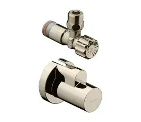 Hansgrohe Eckventile - Eckventil mit Deckel | gebürstetes Nickel