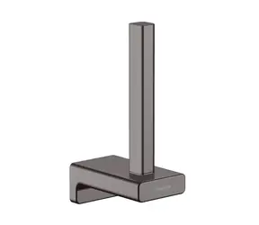 Hansgrohe AddStoris - Toilettenpapierspender | Gebürstetes Schwarzchrom