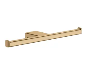 Hansgrohe AddStoris - Doppelter Toilettenpapierhalter | Gebürstete Bronze