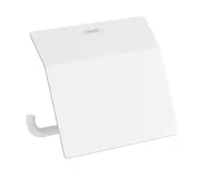 Hansgrohe AddStoris - Toilettenpapierhalter mit Deckel | mattweiß