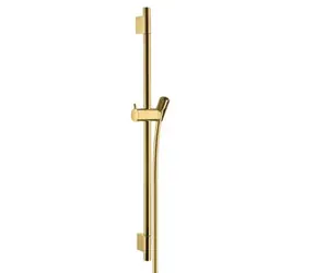 Hansgrohe Unica'S - Duschstange 65 cm mit Brauseschlauch | polierte Goldoptik