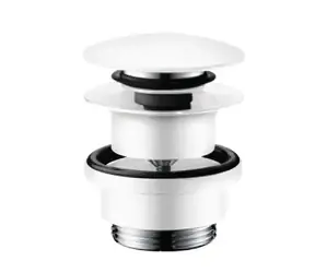 Hansgrohe Ablaufgarnituren - Push-Open-Ablaufgarnitur | Mattweiß