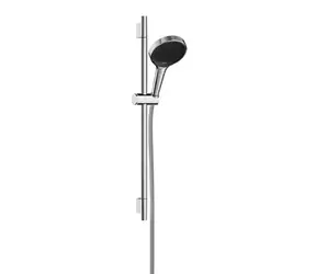 Hansgrohe - Duschkopf-Set mit Stange und Schlauch, 3 Strahlarten, Chrom