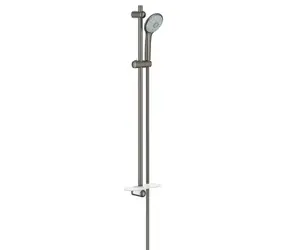 Grohe - Massage 110 Duschkopf-Set, Stangen und Schläuche, 3 Strahlarten, gebürstetes Dunkelgraphit