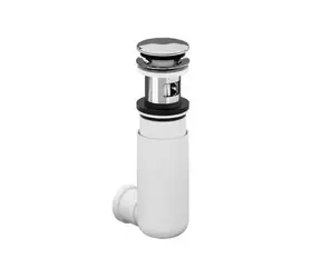 Villeroy & Boch - Waschtisch-Siphon, PushOpen, Chrom