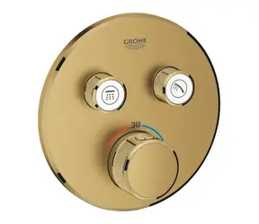 Grohe - Thermostat-Duscharmatur für Unterputzmontage, 2 Ventile, gebürstet, Cool Sunrise
