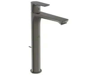 Ideal Standard - Schlanke Waschtischarmatur mit Ablaufgarnitur, BlueStart, Magnetgrau