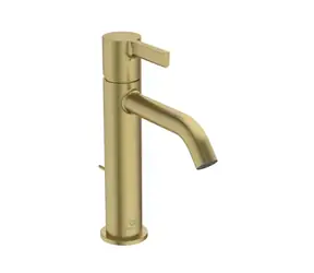 Ideal Standard - Waschtischarmatur mit Ablaufgarnitur, gebürstetes Gold