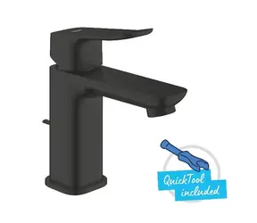 Grohe - Waschtischarmatur mit Ablaufgarnitur, matt schwarz