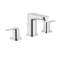 Grohe - Waschtischarmatur mit Ablaufgarnitur, 3-Loch-Montage, Chrom
