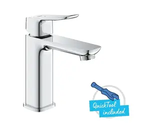 Grohe - Waschtischarmatur mit Push-Open-Auslauf, Kaltstartfunktion, Chrom