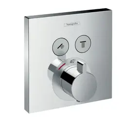 Hansgrohe - Thermostatmischer für Unterputzmontage, für 2 Auslässe, Chrom