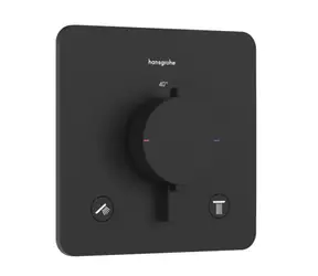 Hansgrohe - Thermostatmischer für Unterputzmontage, für 2 Geräte, mattschwarz