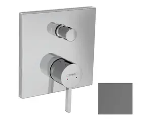 Hansgrohe - Unterputzarmatur für 2 Geräte, gebürstetes Schwarzchrom