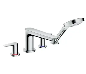 Hansgrohe - Wannenrandarmatur, 4-Loch-Montage, Chrom