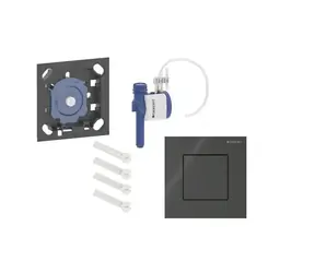 Geberit - Pneumatische Urinalspülung Typ 40, Glas/Schwarz