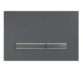 Geberit - Spülsteuerung, Easy zu reinigen, gebürstetes Schwarzchrom