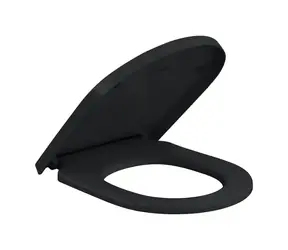Villeroy & Boch - WC-Sitz, Soft-Close, QuickRelease, Rein Schwarz