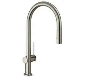 Hansgrohe - Talis Spültischarmatur mit Ausziehbrause, Sbox, Edelstahloptik