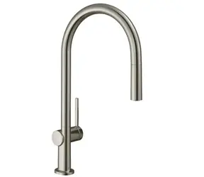 Hansgrohe - Talis Spültischarmatur mit Ausziehbrause, Edelstahloptik