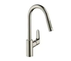 Hansgrohe - Spültischarmatur mit Ausziehbrause, Edelstahloptik