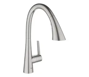 Grohe - Spültischarmatur mit Ausziehbrause, Superstahl