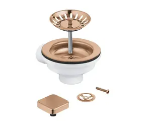 Grohe - Ablaufgarnitur für Spülbecken, gebürstet, Warm Sunset