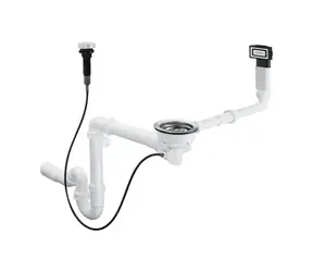 Hansgrohe - Automatischer Ablauf und Überlauf für Einzelwaschbecken aus Granit, Chrom