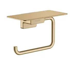 Hansgrohe - Toilettenpapierhalter mit Ablage, gebürstete Bronze