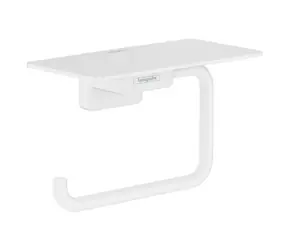 Hansgrohe - Toilettenpapierhalter mit Ablage, mattweiß