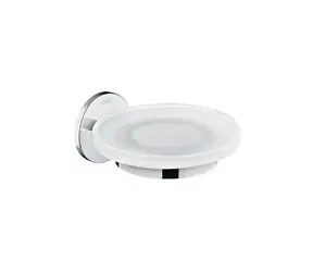Laufen - Seifenschale mit Halter, Glas/Chrom