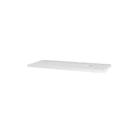 kielle - Waschbeckenaufsatz 120 cm, mit Ausschnitt, glänzend weiß