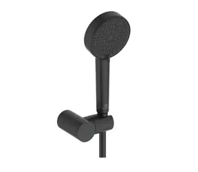 Ideal Standard - Duschkopf, Halterung und Schlauchset, 2 Düsen, seidenmatt schwarz