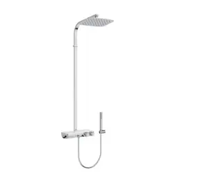 Ideal Standard - Duschset mit Thermostat, 30 x 20 cm, 3 Düsen, Chrom