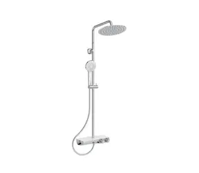Ideal Standard - Duschset mit Thermostat, Durchmesser 25 cm, 3 Düsen, Chrom
