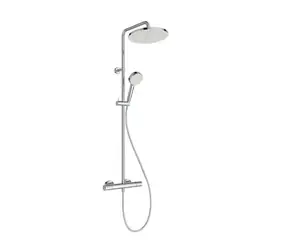 Ideal Standard - Duschset mit Thermostat, Durchmesser 26 cm, 2 Düsen, Chrom