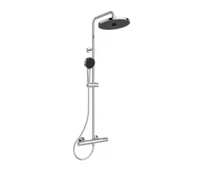 Ideal Standard - Duschset mit Thermostat, Durchmesser 26 cm, 2 Düsen, Chrom