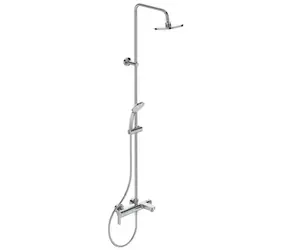Ideal Standard - Duschset mit Badewannenarmatur, Durchmesser 20 cm, 1 Strahl, Chrom