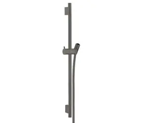 Hansgrohe - Duschstange 65 cm mit Brauseschlauch, gebürstetes Schwarzchrom