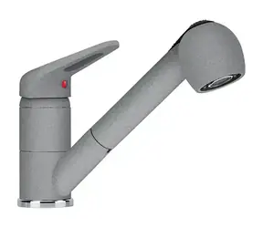 Franke - Spültischarmatur FC 9547.084, mit Ausziehbrause, grauer Stein