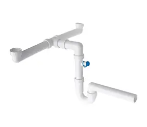 Franke - Platzsparender Siphon, weiß