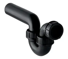 Geberit - Geruchsverschluss für Spülbecken, mit Klemmverschraubung, horizontalem Ein-/Auslauf, d 50 mm, d1 50 mm