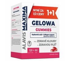 ALAVIS MAXIMA Gelowa Gummies 120 Tabletten + 60 Kapseln / Hyaluronsäure / Kollagenunterstützung / Nahrungsergänzungsmittel