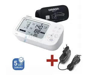 Omron M6 Comfort AFib weiß / Digitales Blutdruckmessgerät mit Netzanschluss