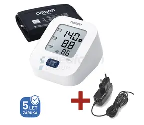 Omron M2+AC weiß / Digitales Tonometer mit Netzanschluss
