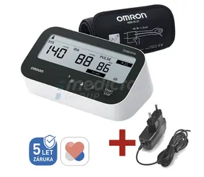 Omron M4 Comfort AFib weiß / Digitales Blutdruckmessgerät mit Netzanschluss