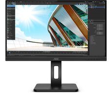 27" AOC U27P2CA schwarz / IPS / 3840x2160 / 350cd / 16:9 / 1000:1 / 4ms / HDMI+DP+USB-C / Pivot / Repro